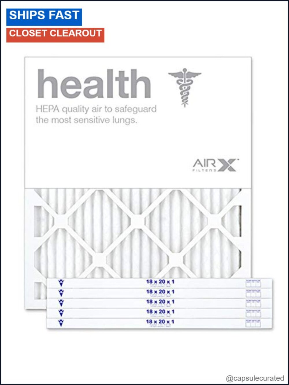 MERV 13 Pleated HVAC Air Filter 18x20x1 Made in USA Box of 6
